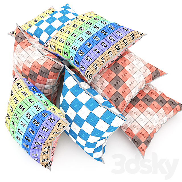 Pillows collection 77 3DSMax File - thumbnail 3