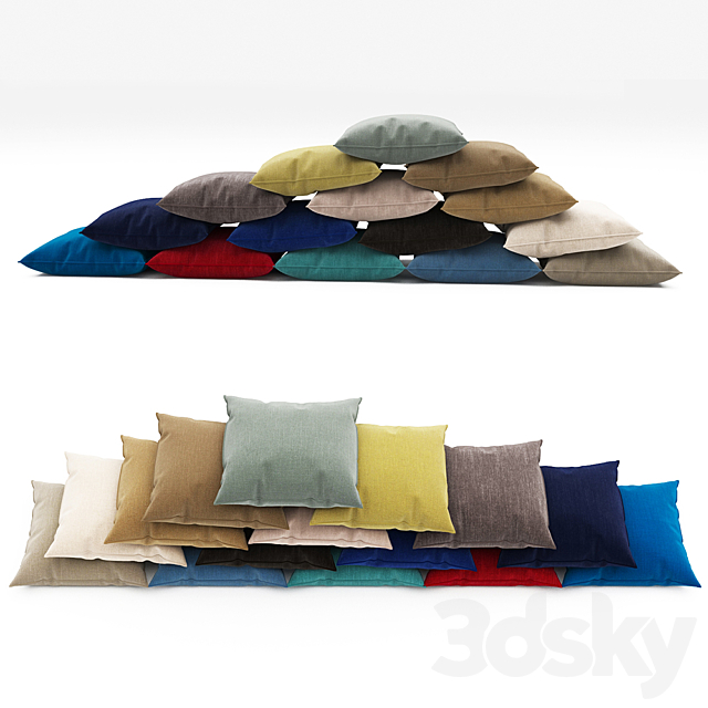 Pillows collection 91 3DSMax File - thumbnail 2