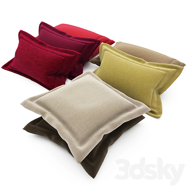 Pillows collection 92 3DSMax File - thumbnail 1