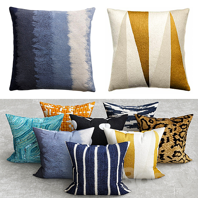 pillows collection №2 3ds Max - thumbnail 1