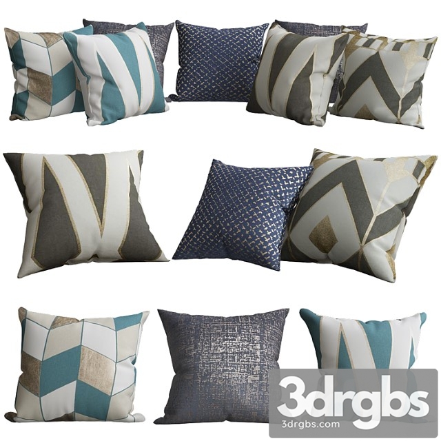 Pillows For Sofa Premium Pro 83 3dsmax Download - thumbnail 1