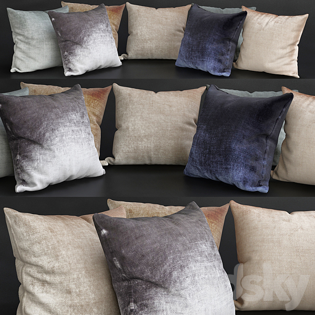 Pillows for sofa Premium PRO No. 175 3ds Max - thumbnail 1