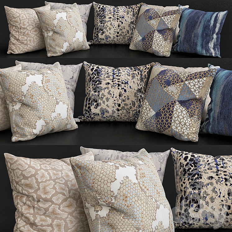 Pillows for sofa Premium PRO No. 19 3DS Max - thumbnail 1