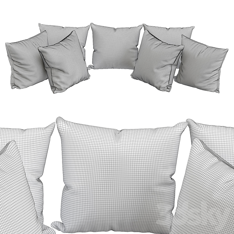 Pillows for sofa Premium PRO No. 19 3DS Max - thumbnail 2