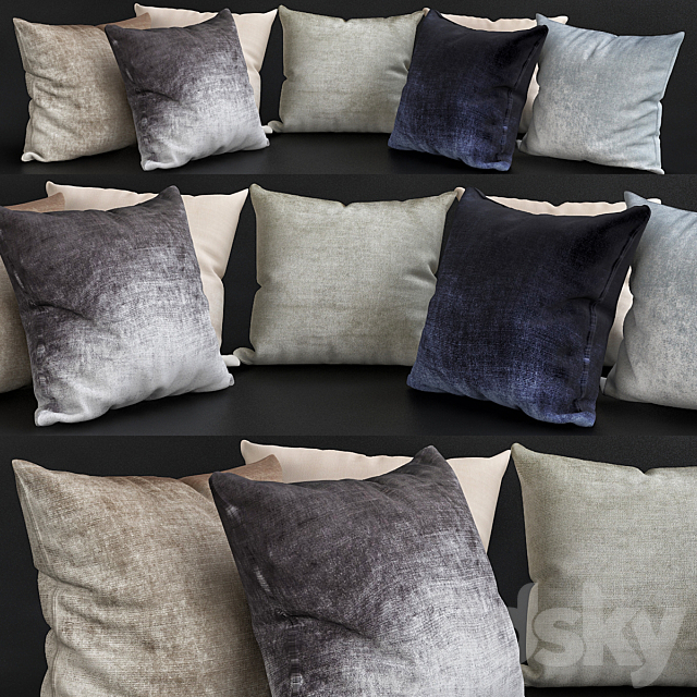 Pillows for sofa Premium PRO No. 20 3DSMax File - thumbnail 1