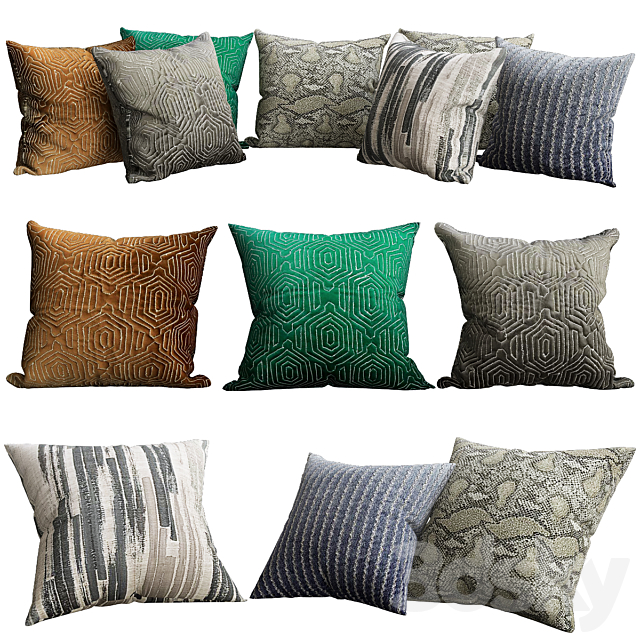 Pillows for sofa Premium PRO No. 47 3DSMax File - thumbnail 1