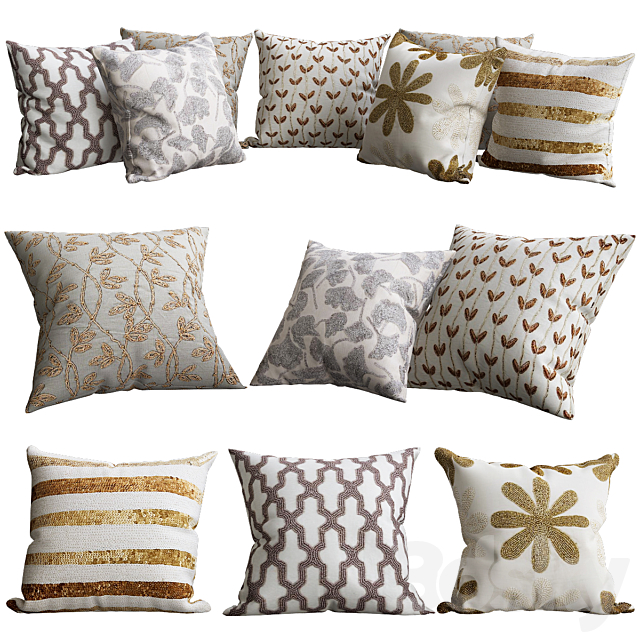 Pillows for sofa Premium PRO No. 52 3ds Max - thumbnail 1