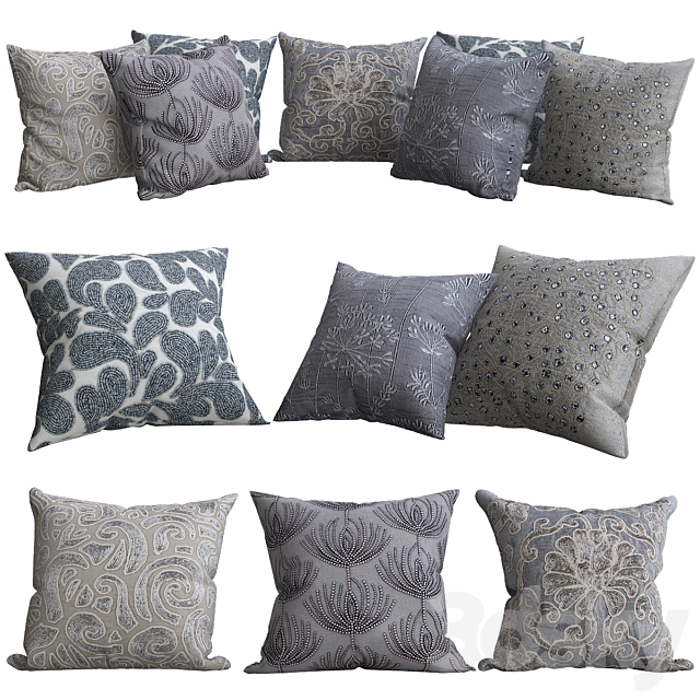 Pillows for sofa Premium PRO No. 63 3ds Max - thumbnail 1