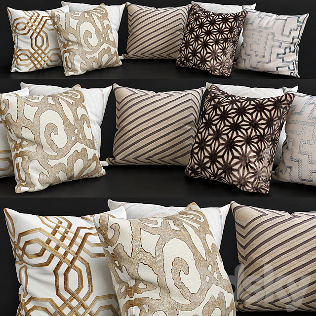 Pillows for sofa Premium PRO No. 8 3ds Max - thumbnail 1