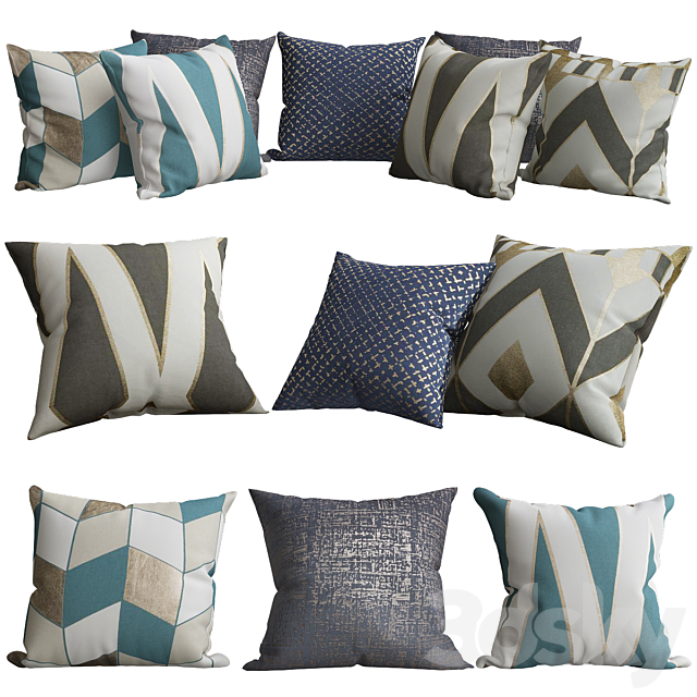 Pillows for sofa Premium PRO No. 83 3ds Max - thumbnail 1