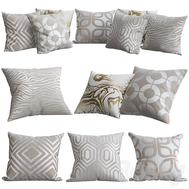 Pillows for sofa Premium PRO No. 84 3ds Max - thumbnail 1