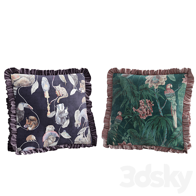 Pillows House of Hackney animal print 3DS Max Model - thumbnail 2