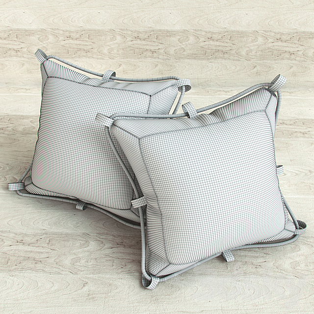 Pillows in marine style 3DS Max Model - thumbnail 2