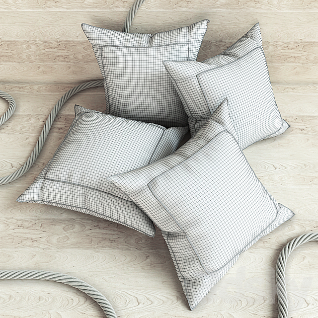 Pillows in marine style 3DSMax File - thumbnail 2