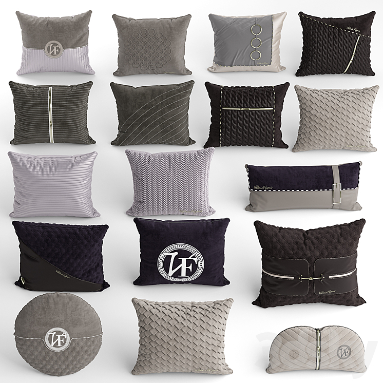 Pillows of vittoria frigerio 3DS Max Model - thumbnail 1