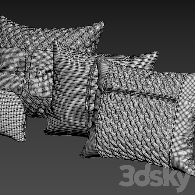 Pillows of vittoria frigerio 3DSMax File - thumbnail 3