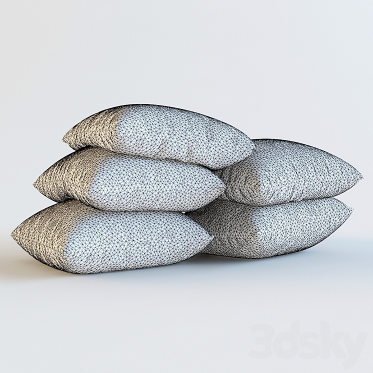 Pillows. Pillows 3 3DS Max - thumbnail 2