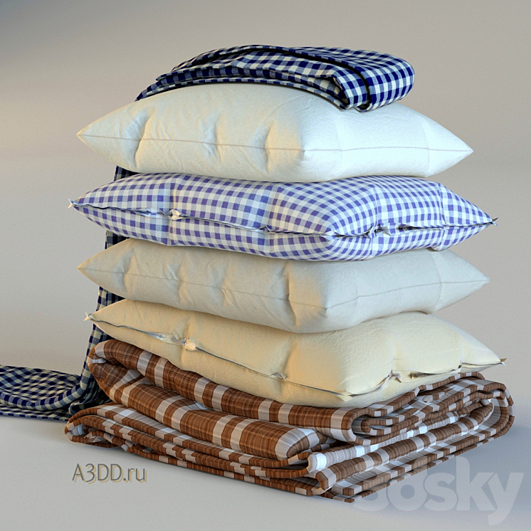 Pillows. Pillows 4 3DS Max - thumbnail 1