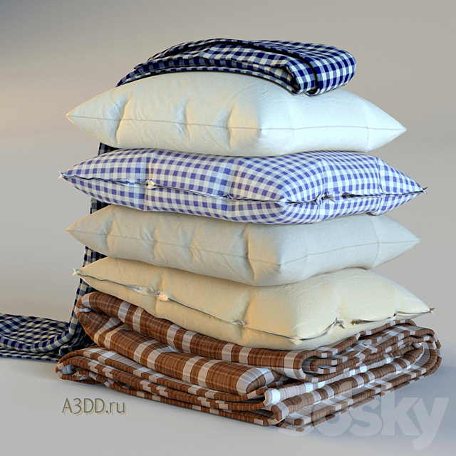 Pillows. Pillows 4 3DSMax File - thumbnail 1