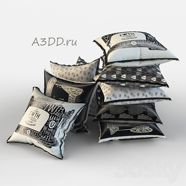 Pillows (Pillows 6) 3DSMax File - thumbnail 1