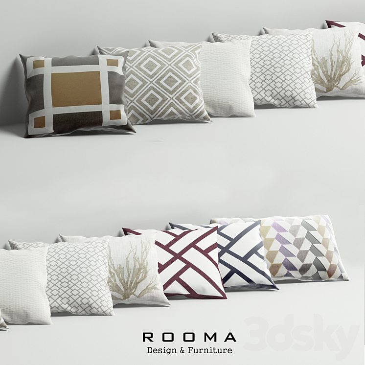 Pillows Rooma Design 3DS Max - thumbnail 1