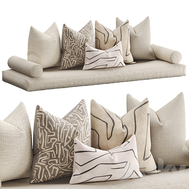 Pillows set 004 3ds Max - thumbnail 2