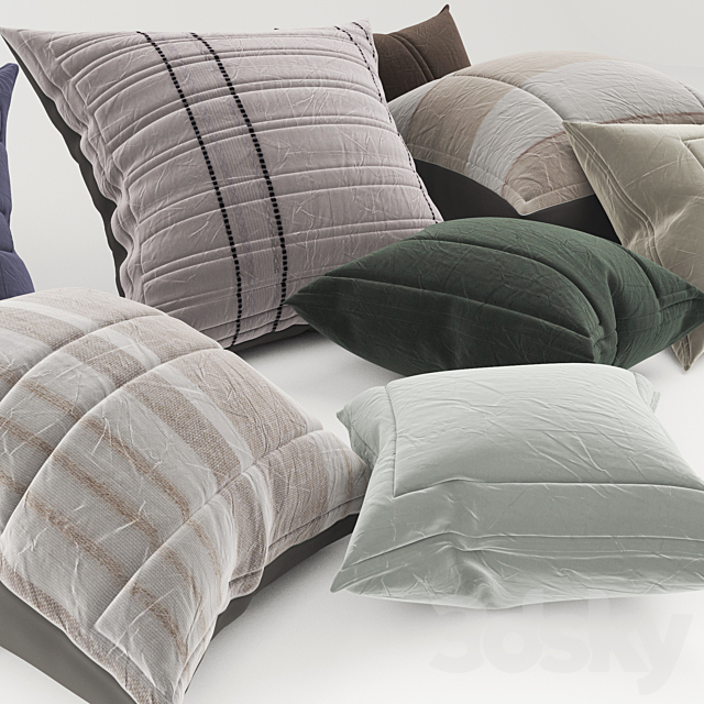 Pillows set 3DSMax File - thumbnail 2