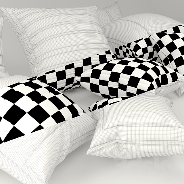 Pillows set 3DSMax File - thumbnail 3