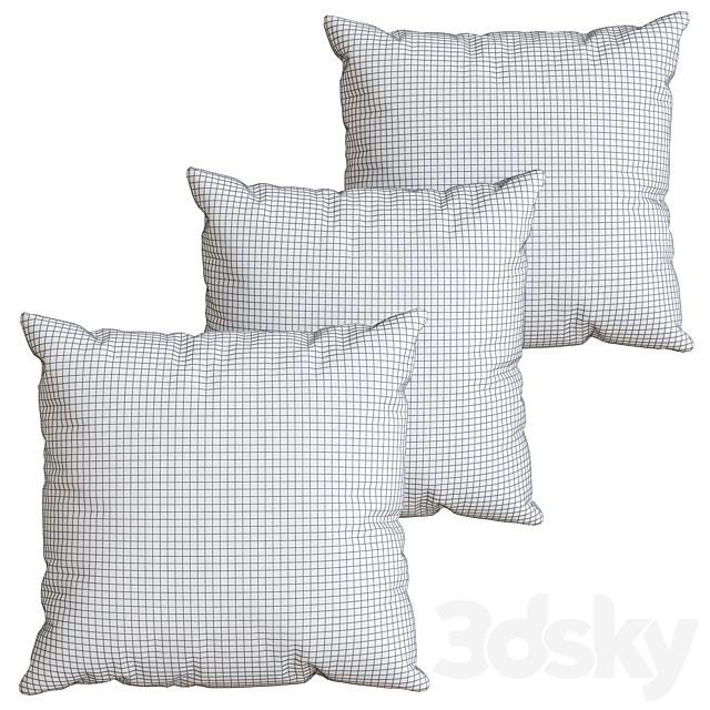 Pillows Set 8 3ds Max - thumbnail 2