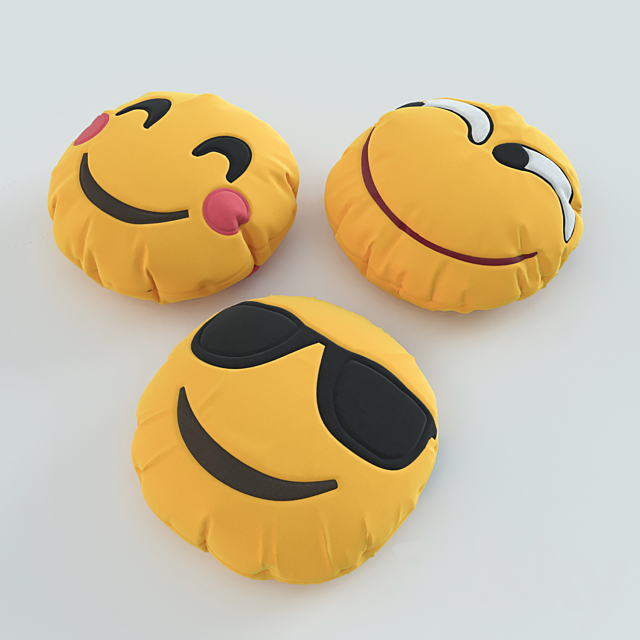 Pillows set 8 (smiles) 3ds Max - thumbnail 2