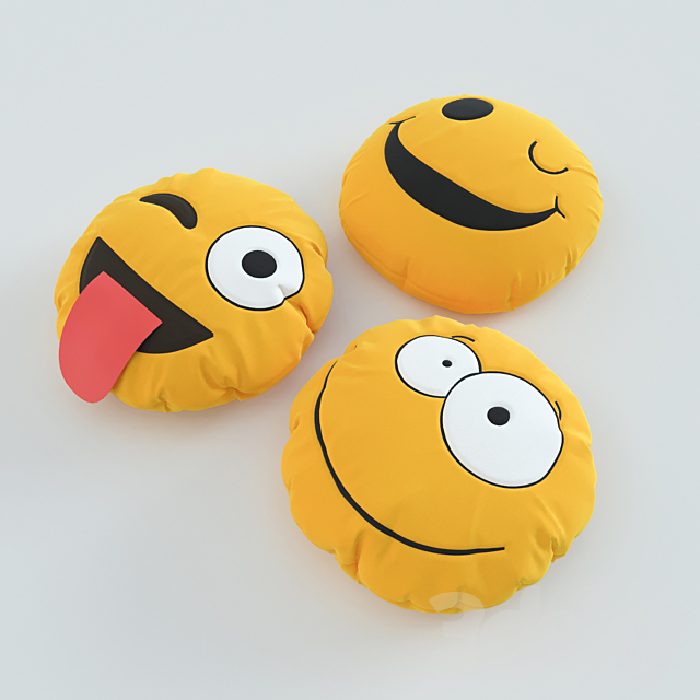 Pillows set 8 (smiles) 3ds Max - thumbnail 3