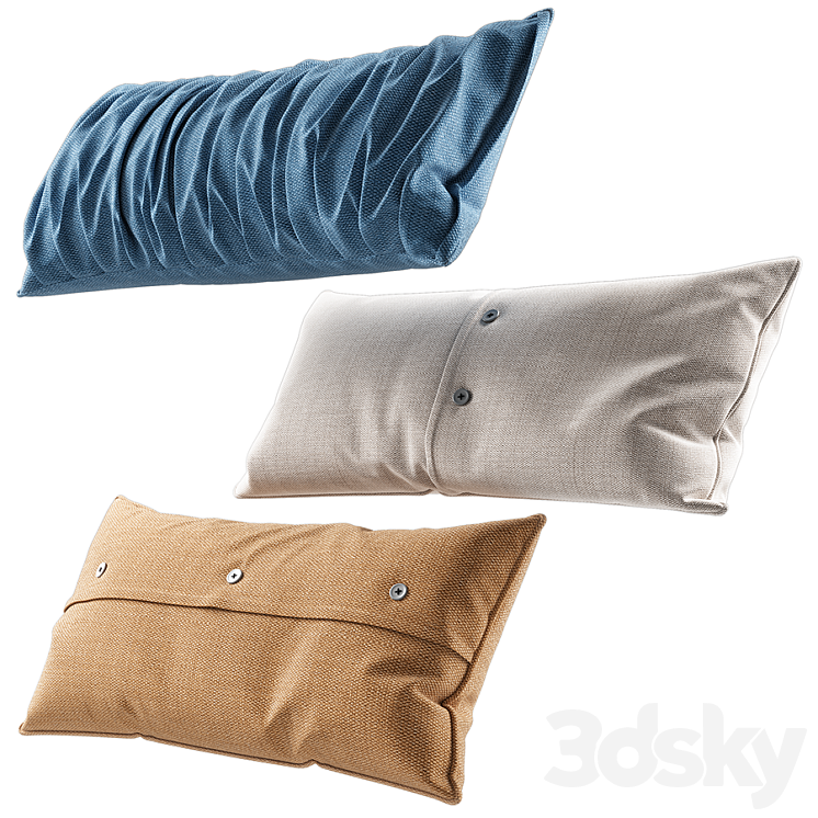 Pillows_001 3DS Max - thumbnail 2