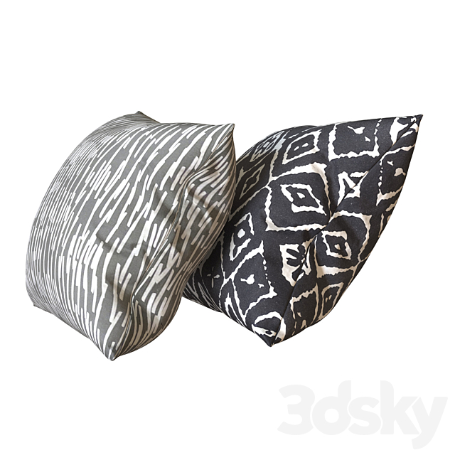 Renwil pillow set 3DS Max Model - thumbnail 2