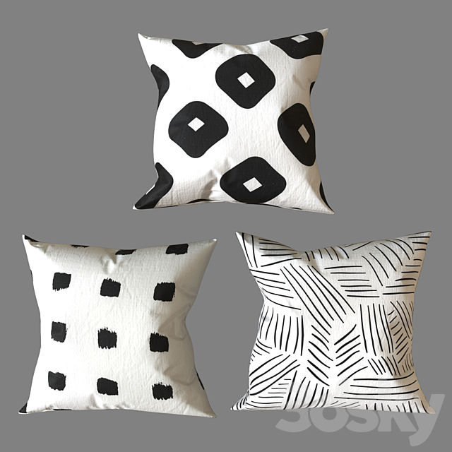 Renwil pillow set 3DS Max Model - thumbnail 3