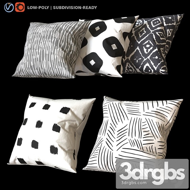 Renwil Pillow Set 3dsmax Download - thumbnail 1