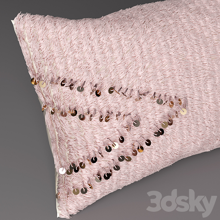 RH Morrocan Pillows 3DS Max - thumbnail 2