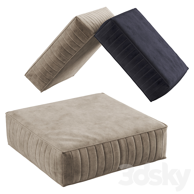 Seat pillow set 9 3DSMax File - thumbnail 4