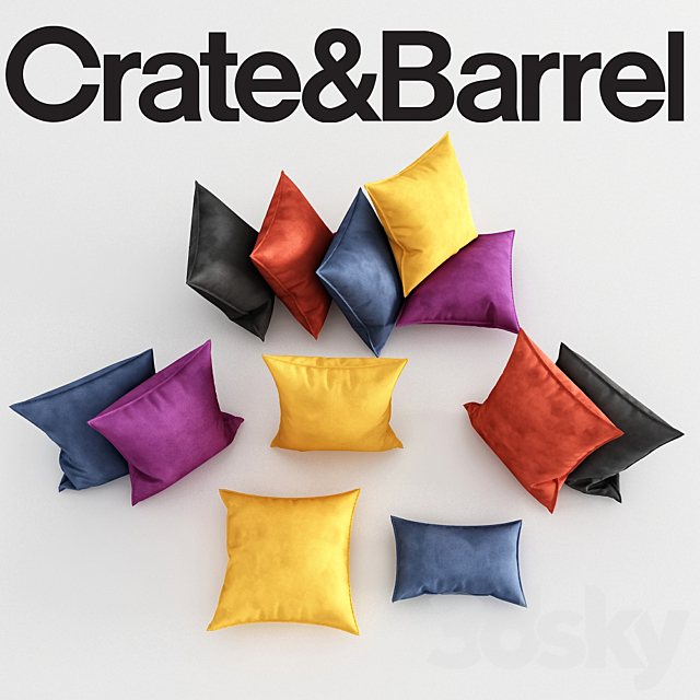 Set pillows “Branner”. Crate & Barrel 3DSMax File - thumbnail 1