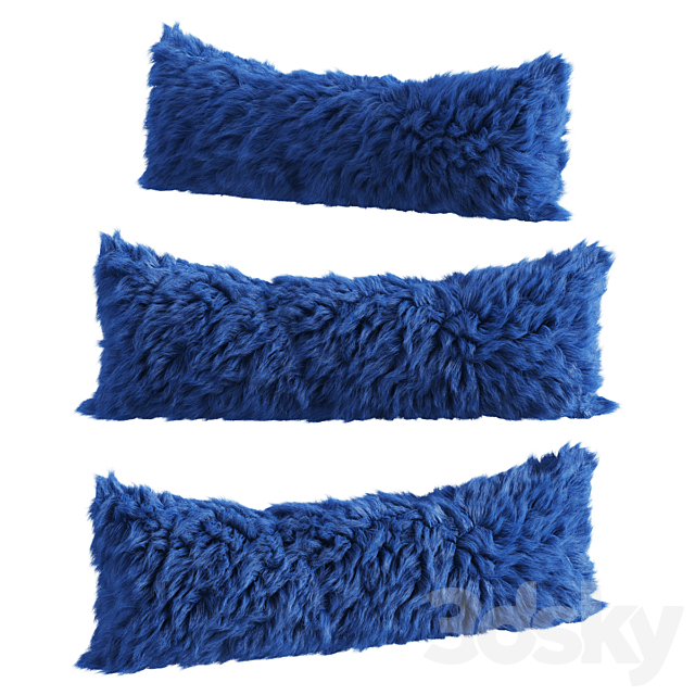 Sheepskin fur pillow 3DSMax File - thumbnail 1