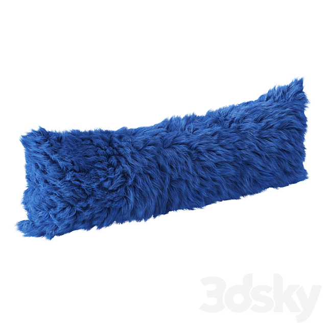 Sheepskin fur pillow 3DSMax File - thumbnail 2