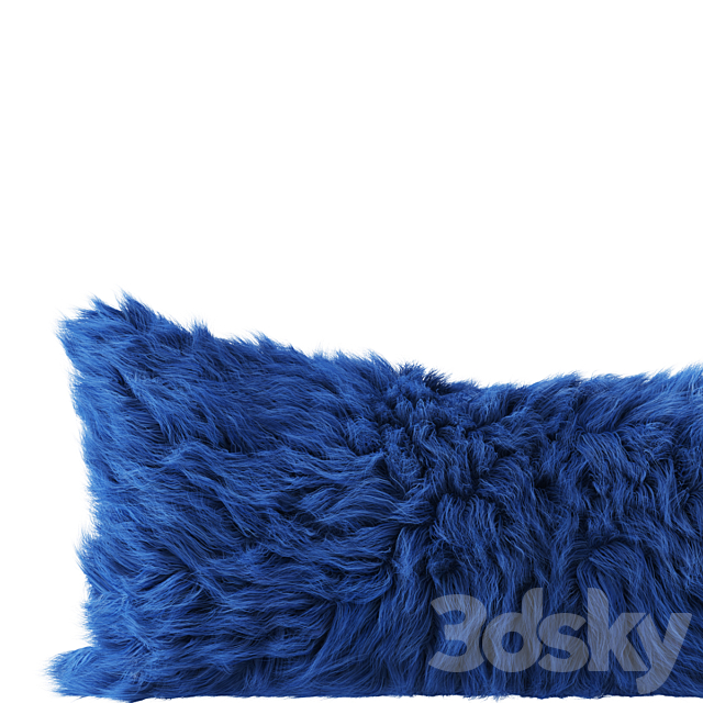 Sheepskin fur pillow 3DSMax File - thumbnail 4