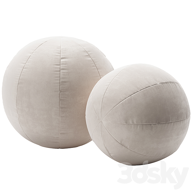 Sphere Pillows 3ds Max - thumbnail 1