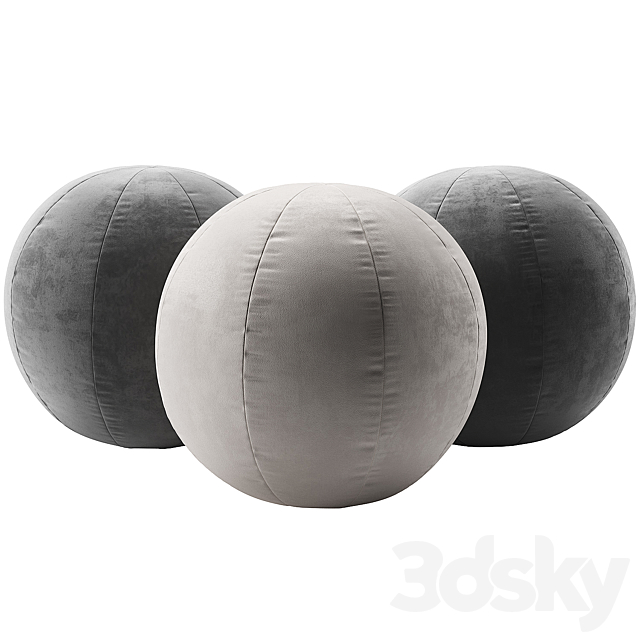 Sphere Pillows 3ds Max - thumbnail 2