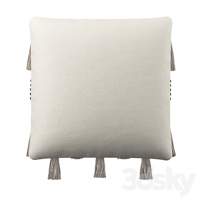 Tassel cushion 3DS Max Model - thumbnail 3