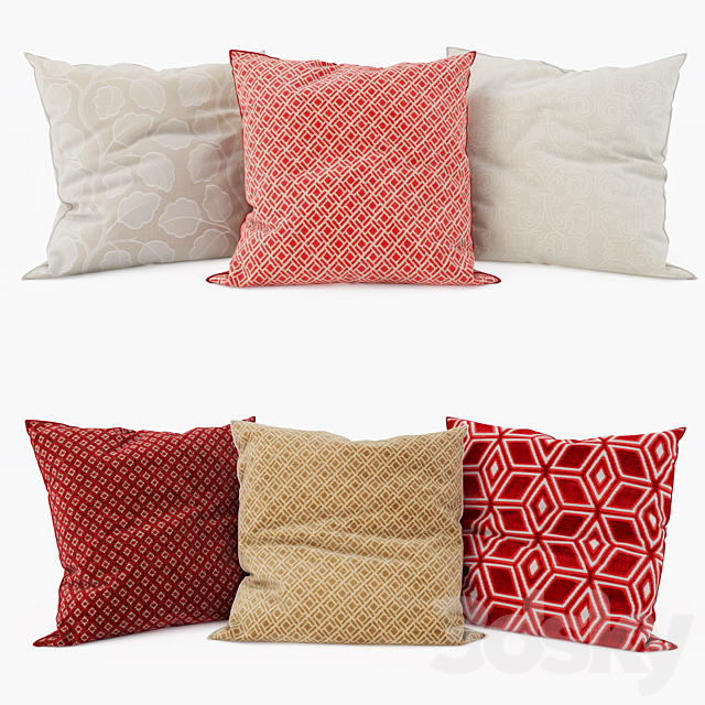 Thibaut – Decorative Pillows set 4 3ds Max - thumbnail 1