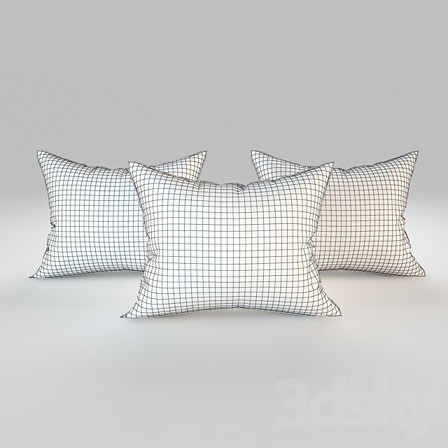 VELVET PILLOWS 3ds Max - thumbnail 2