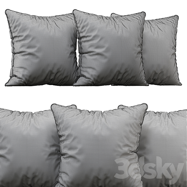 Velvet pillows 3DSMax File - thumbnail 2