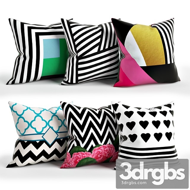 Wayfair pillow set 005 3dsmax Download - thumbnail 1