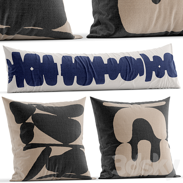 Westelm pillow 5 3ds Max - thumbnail 1