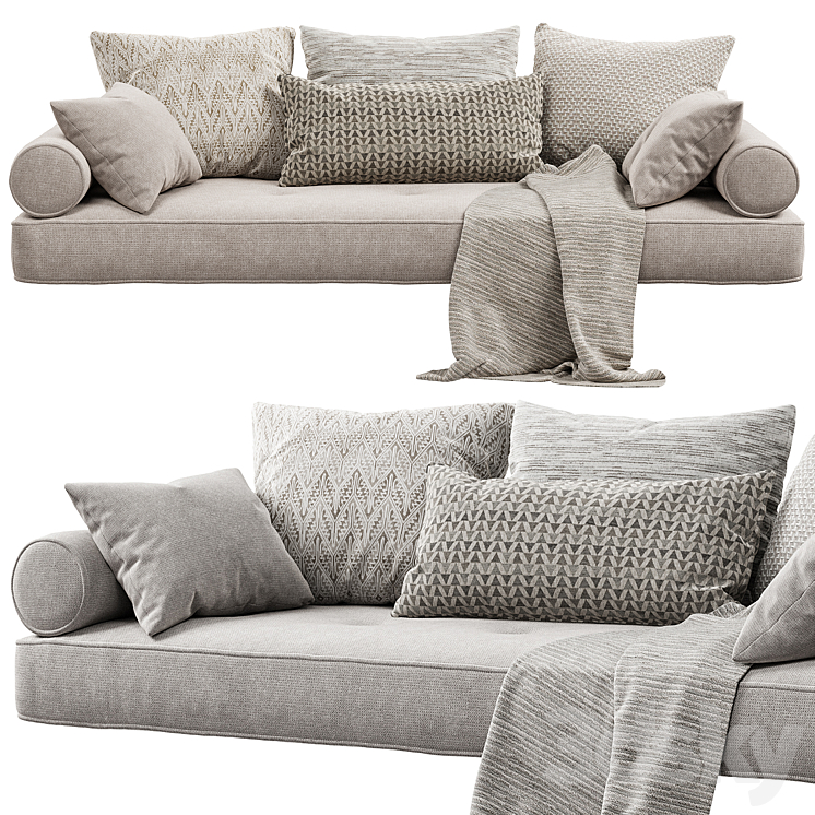 Window Pillows Set 1 3DS Max Model - thumbnail 2